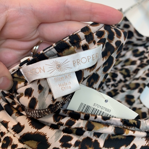 Boston Proper Leopard Halter Top - Picture 4 of 5